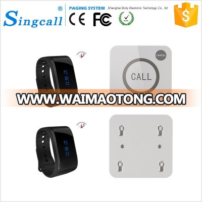 Electric Wireless Calling Bell System Hotel Waiter Caller Call Button 2